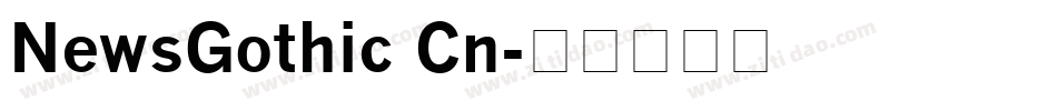 NewsGothic Cn字体转换